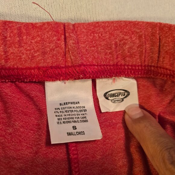 Sports Concepts GA Women S Small Georgia Red College Sleepwear Pants GUC SOFT! - Picture 7 of 11